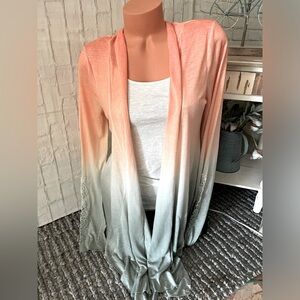 Miss Me Crochet Asymmetrical Open Cardigan Sz M NWT!